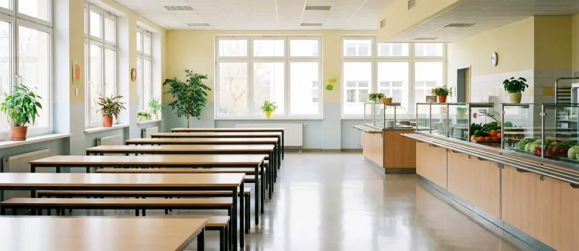Cantine scolaire propre et saine, environnement protégé des nuisibles pour les enfants