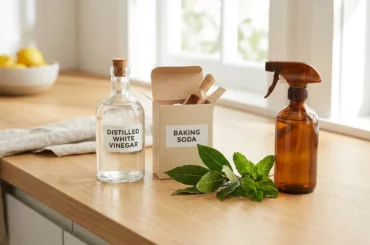 Remèdes de grand-mère contre les cafards : vinaigre blanc, bicarbonate de soude et huiles essentielles