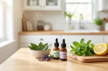 Huiles essentielles et plantes répulsives contre les cafards : menthe poivrée, lavande, laurier, citron