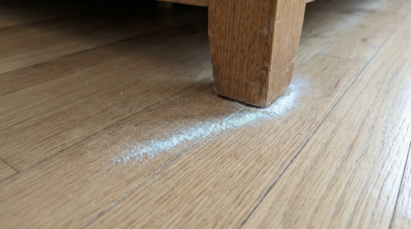 Un cordon autour des pieds du lit transforme la diatomée en barrière : les punaises doivent la franchir.