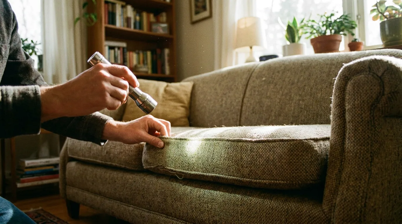 Un canapé ou un matelas d'occasion mérite une inspection minutieuse avant d'entrer chez vous.