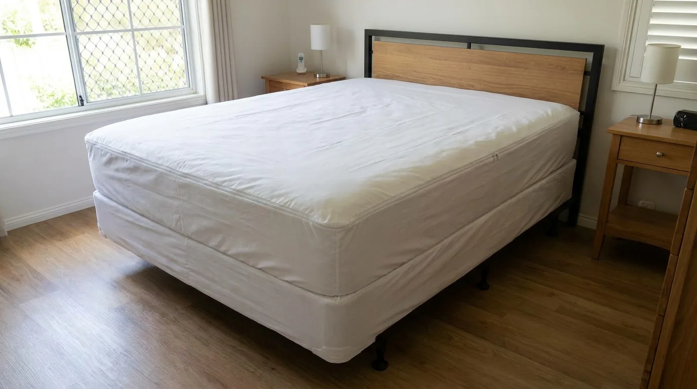 Housser matelas et sommier ferme les deux principales cachettes d'un seul coup.