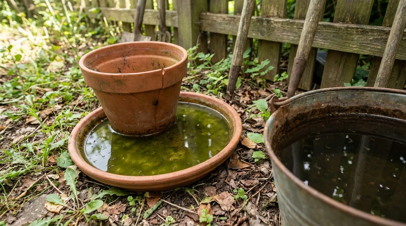 Le vrai problème : toute plante qui retient de l'eau devient un gîte de ponte.