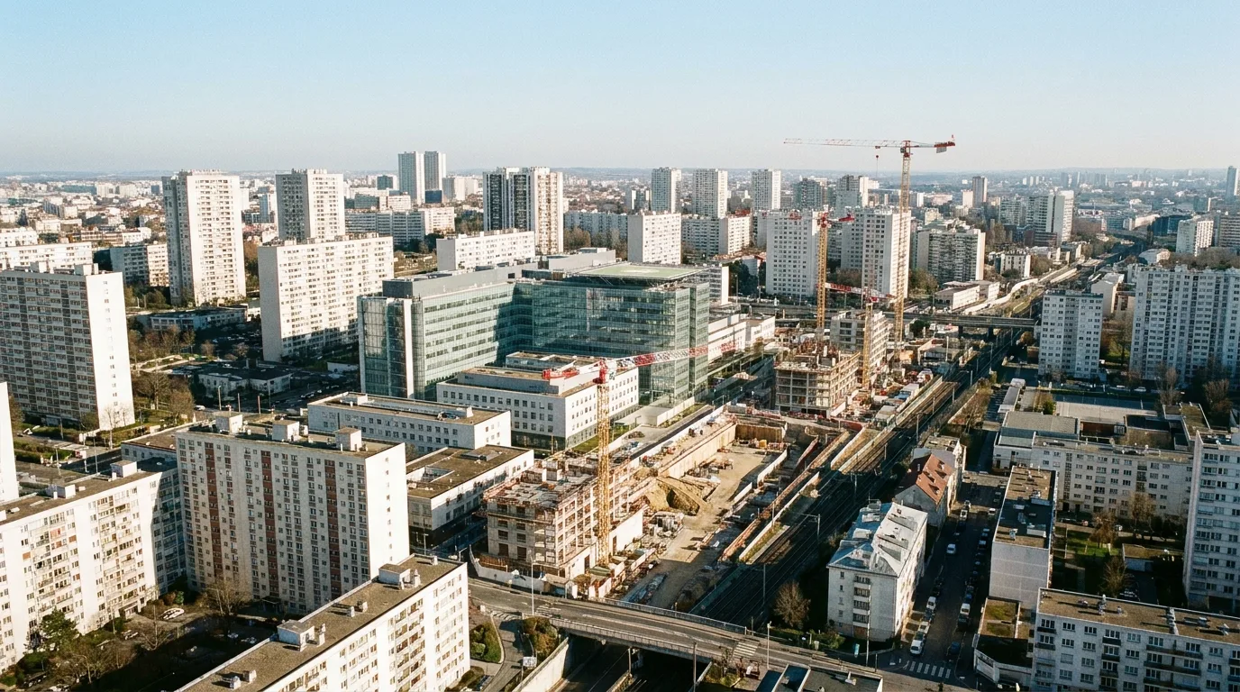 Villejuif : hôpitaux, grands ensembles et chantiers du Grand Paris.
